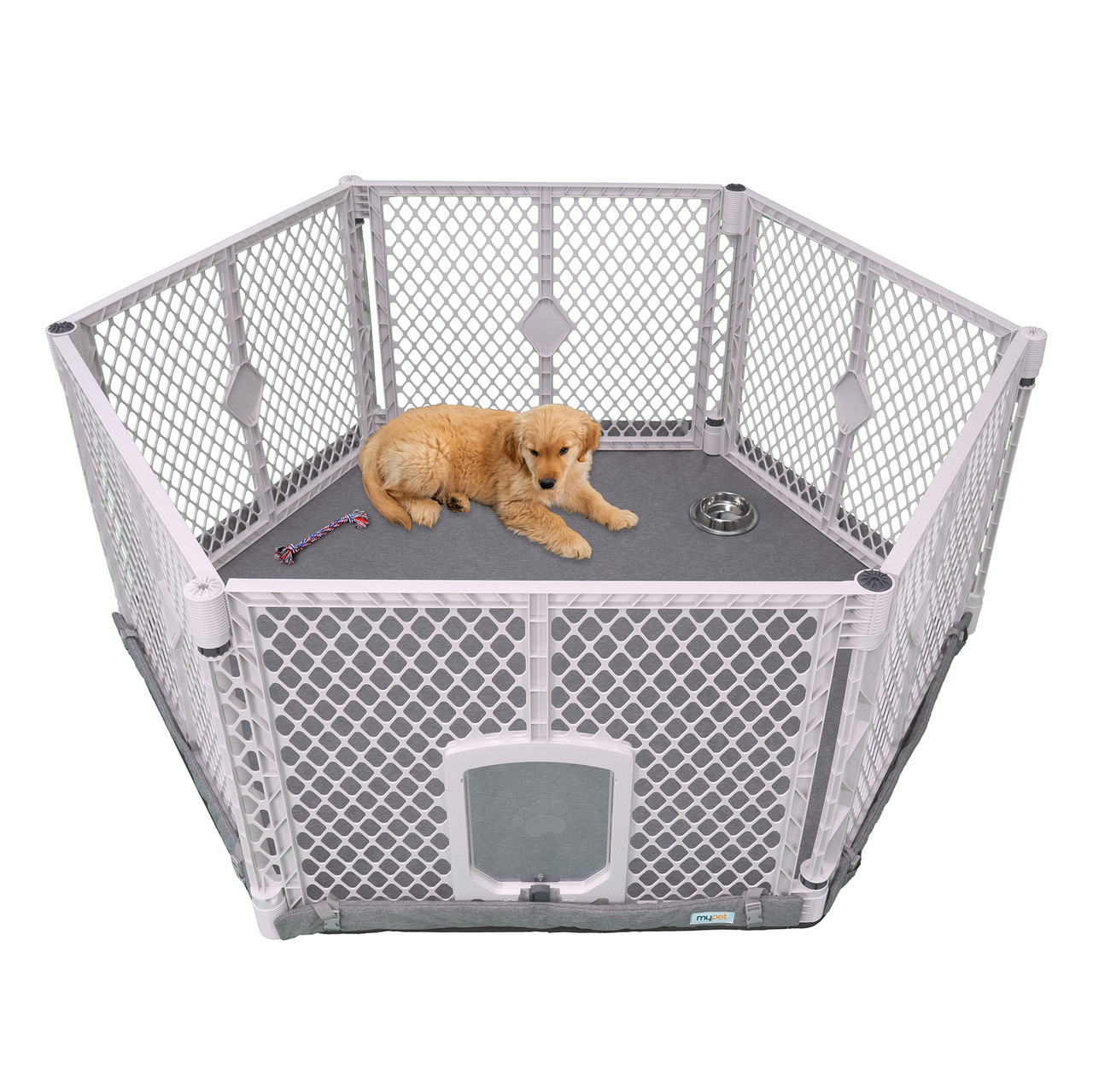 North States MyPet Petyard Protect with Graphite SecureMat - North