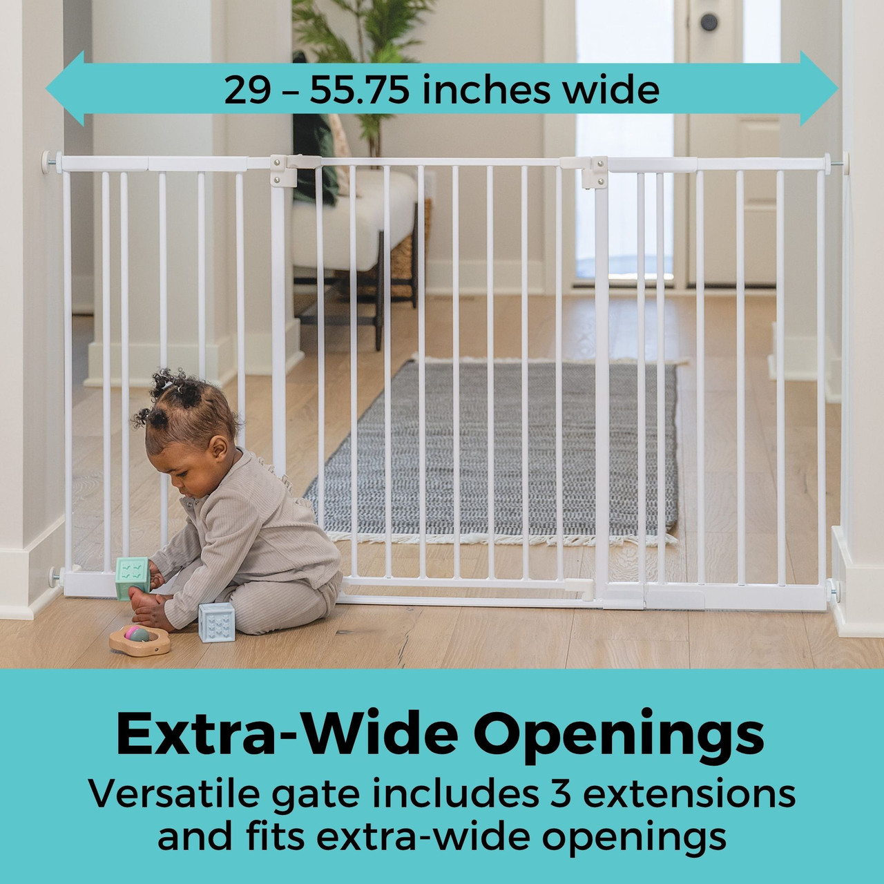 Toddleroo by North States StepSafe Extra-Wide Auto-Close Gate