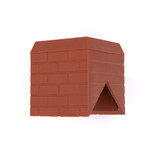 Brown Log Cabin Chimney - Log Cabin Birdfeeder