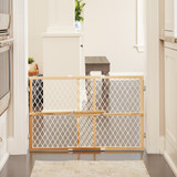 Diamond Mesh Wood Gate