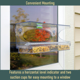 Large Clear Choice Window Feeder Mounting