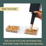 Large Clear Choice Window Feeder Filling