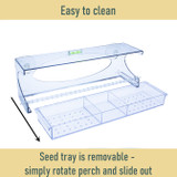 Large Clear Choice Window Feeder Cleaning