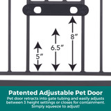 North States MyPet Wide Deco EasyPass Pet Gate® - North States