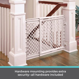 Stairway Secure Gate Hardware mounting provides extra security - all hardware included