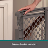 2-In-1 Easy Swing Petgate Fieldstone - Easy one-handed operation