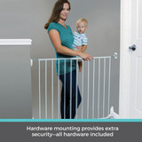 Essential Stairway & Walkway Gate - hardware mounting provides extra security.  All hardware included.