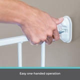 Essential Stairway & Walkway Gate - easy one-handed operation.