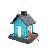 North States Village Collection Fiesta Blue Cottage Birdfeeder