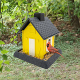 North States Village Collection Fiesta Yellow Cottage Birdfeeder
