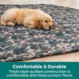 Petyard Protect with Camouflage SecureMat: Comfortable & Durable - triple-layer quilted construction is comfortable and helps protect floors