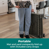 Petyard Protect with Camouflage SecureMat: Portable - mat and yard compactly fold up with included carry straps