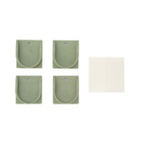 Wall Cups/Door Sockets Package for Renew Recycled Gate in Sea Grass Green