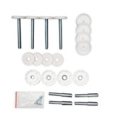 Hardware Package - StepSafe Extra-Wide Auto-Close Gate White