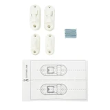 Hardware Package - Deluxe Decor Universal Fit Gate White