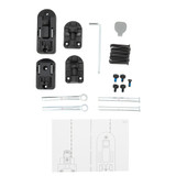 Hardware Package - Tall Easy Swing & Lock Gate Series 2 Bronze