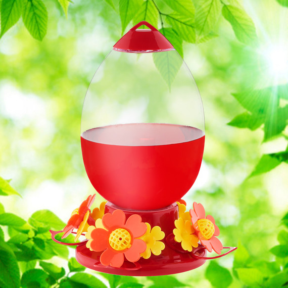 Flower Power 42 oz. Hummingbird Feeder