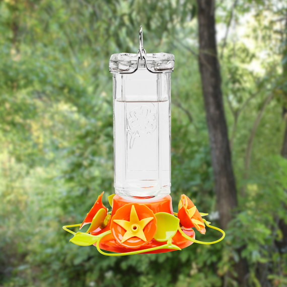 Vintage Vine Glass Oriole Feeder