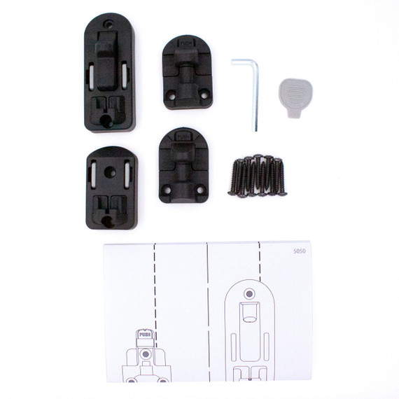 Hardware Package - Easy Swing & Lock Gate Series 2 Bronze (for use with gates manufactured PRIOR TO 09/05/2025 only). Date can be found underneath the threshold bar. 