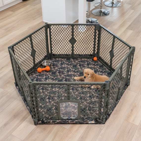 North States MyPet Petyard Protect with Camouflage SecureMat