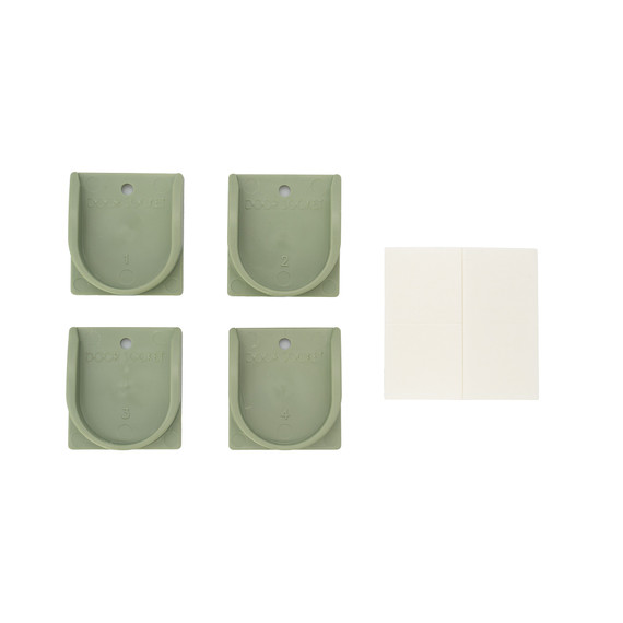 Wall Cups/Door Sockets Package for Renew Recycled Gate in Sea Grass Green