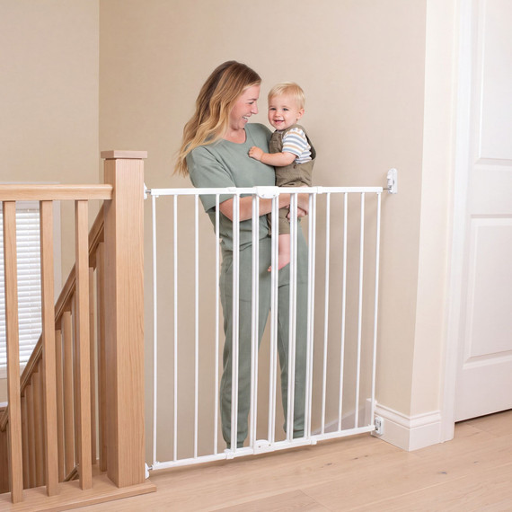 Tall Easy Swing & Lock Gate Series 2 White