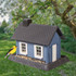 Large Blue Cottage Birdfeeder