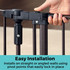 6-Bar Bronze Extension for Deluxe Decor or Gathered Home Gate: Easy installation - installs on straight or angled walls using pivot points that easily lock into place.