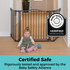 Deluxe Décor Gate: Certified safe - rigorously tested and approved by the Baby Safety Alliance.