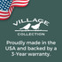 Log Cabin Birdfeeder: Village Collection - Proudly made in the USA and backed by a 3-year warranty.