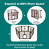 Petyard Passage/Stages Brown Two-Panel Extension: Expand to 86% off more space. 6 panel yard + 2 panel extension = 8 panel yard. 2 panel extension gives you even more room to play.