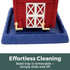 Americana Barn Birdfeeder:  Effortless cleaning - seed tray is removable - simply slide and lift.