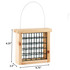 Heavy-Duty Suet Birdfeeder dimensions: 6.25" tall, 2.5" deep, 6.75" wide