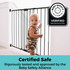 Easy Swing & Lock Gate Series 2 Bronze: Certified Safe - rigorously tested and approved by the Baby Safety Alliance.