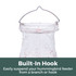 In Bloom Glass 32 Oz. Hummingbird Feeder: Built-in hook - easily suspend your hummingbird feeder from a branch or hook.