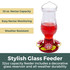 In Bloom Glass 32 Oz. Hummingbird Feeder: Stylish Glass Feeder - 32 oz. capacity feeder includes a decorative glass reservoir and all-weather durability. 32 oz. nectar capacity, Easy nectar monitoring, Weather resistant
