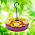 Purple Orchid Hanging Tray Hummingbird Feeder