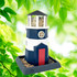 Large Nautical Navy Lighthouse Birdfeeder