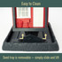 Red General Store Birdfeeder easy to clean. Seed tray is removable - simply slide and lift.