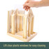 Lift clear plastic windows for easy cleaning