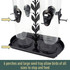 6 perches and large seed tray allow birds of all sizes to stop and feed