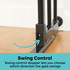 StepSafe Clear Walk-Thru Gate - Swing Control - swing control stopper lets you choose which direction the gate swings.