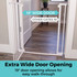 StepSafe Auto-Close Gate White - Extra Wide Door Opening: 19" wide door (other gates 16"), wide 19" door allows for easy walk-through!
