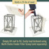North States Nature's Yard Artisan Lantern Feeder: Holds 4.25 lbs of seed. Simply lift roof to fill. Easily load birdseed using North States Feeder Filler Scoop (sold separately).