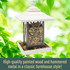 North States Nature's Yard Artisan Lantern Feeder: high-quality painted wood and hammered metal in a classic farmhouse style!