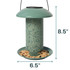 North States Nature's Yard Sage Solar Lantern Birdfeeder: Dimensions - 8.5" tall, 6.5" wide.