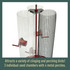 Attracts a variety of clinging and perching birds! 3 individual seed chambers with 4 metal perches.