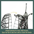 Hinged opening for easy, wide access. Open the tab to add suet cake or clean the feeder.