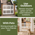 Toddleroo Renew Recycled Plastic Gate Pure White: Use outdoors - Renew recycled gates can be used indoors or out. With Pets - strong enough for your furry friends too!