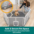 Petyard Protect with Graphite SecureMat: Safe & Secure Pet Space - includes petyard and attachable SecureMat